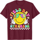 Field Day 2026 6th Grade School Teacher Kids Smile Face T-Shirt - T-Shirt | Maroon