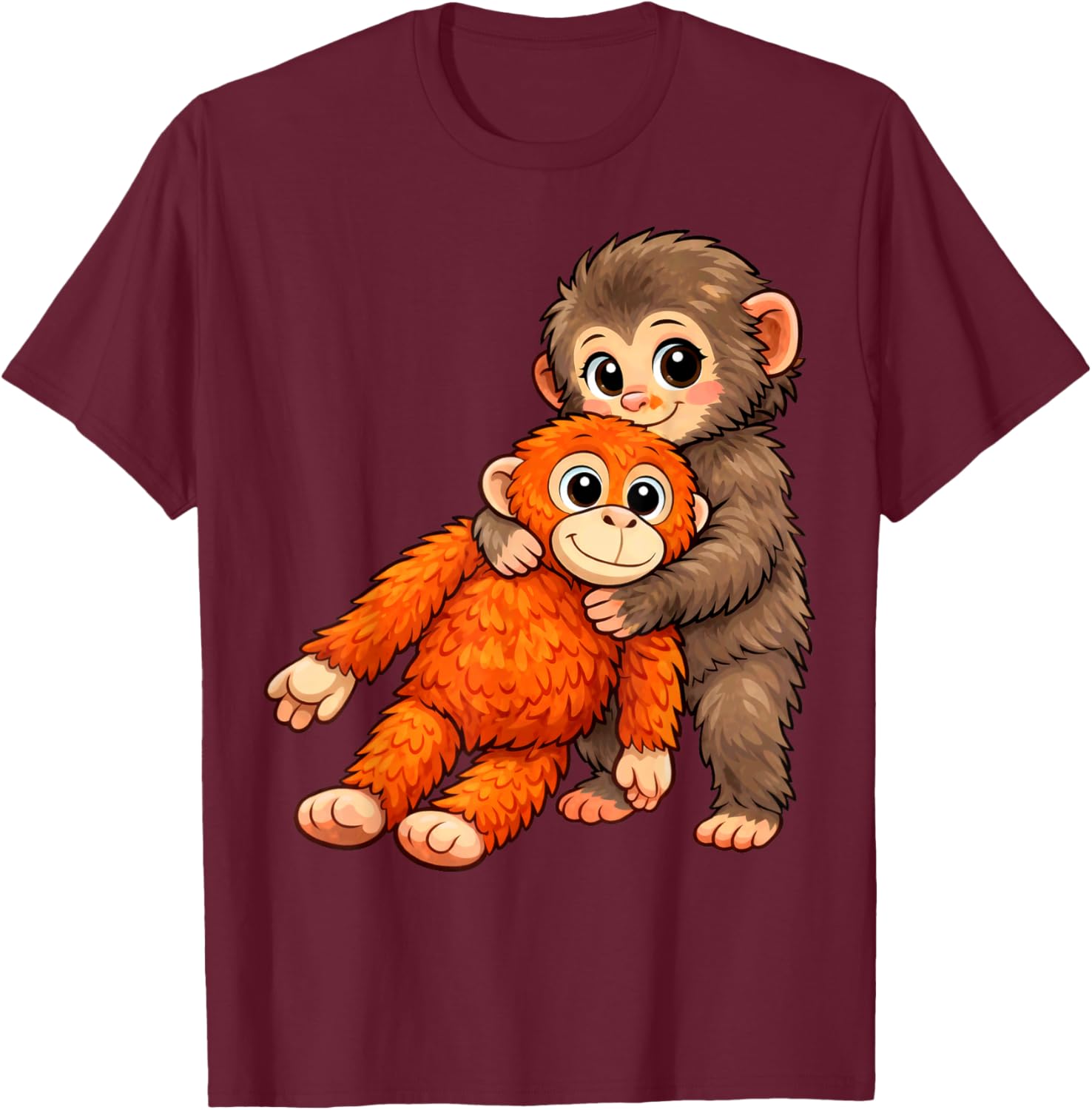 Baby Monkey Punch T-Shirt - T-Shirt | Maroon