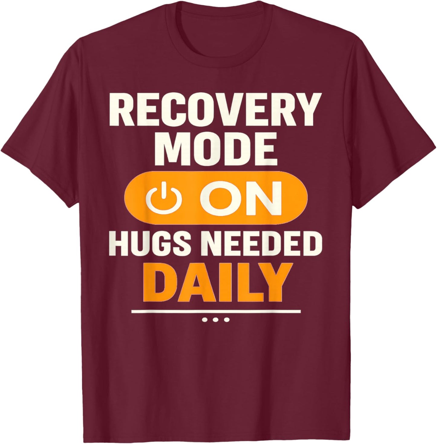 Post Op After Tonsillectomy Broken Leg Foot Surgery Recovery T-Shirt - T-Shirt | Maroon