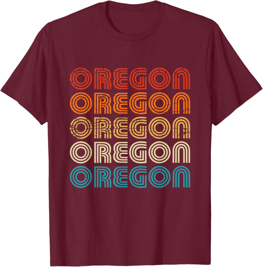 Oregon State Retro Vintage Women Youth T-Shirt - T-Shirt | Maroon
