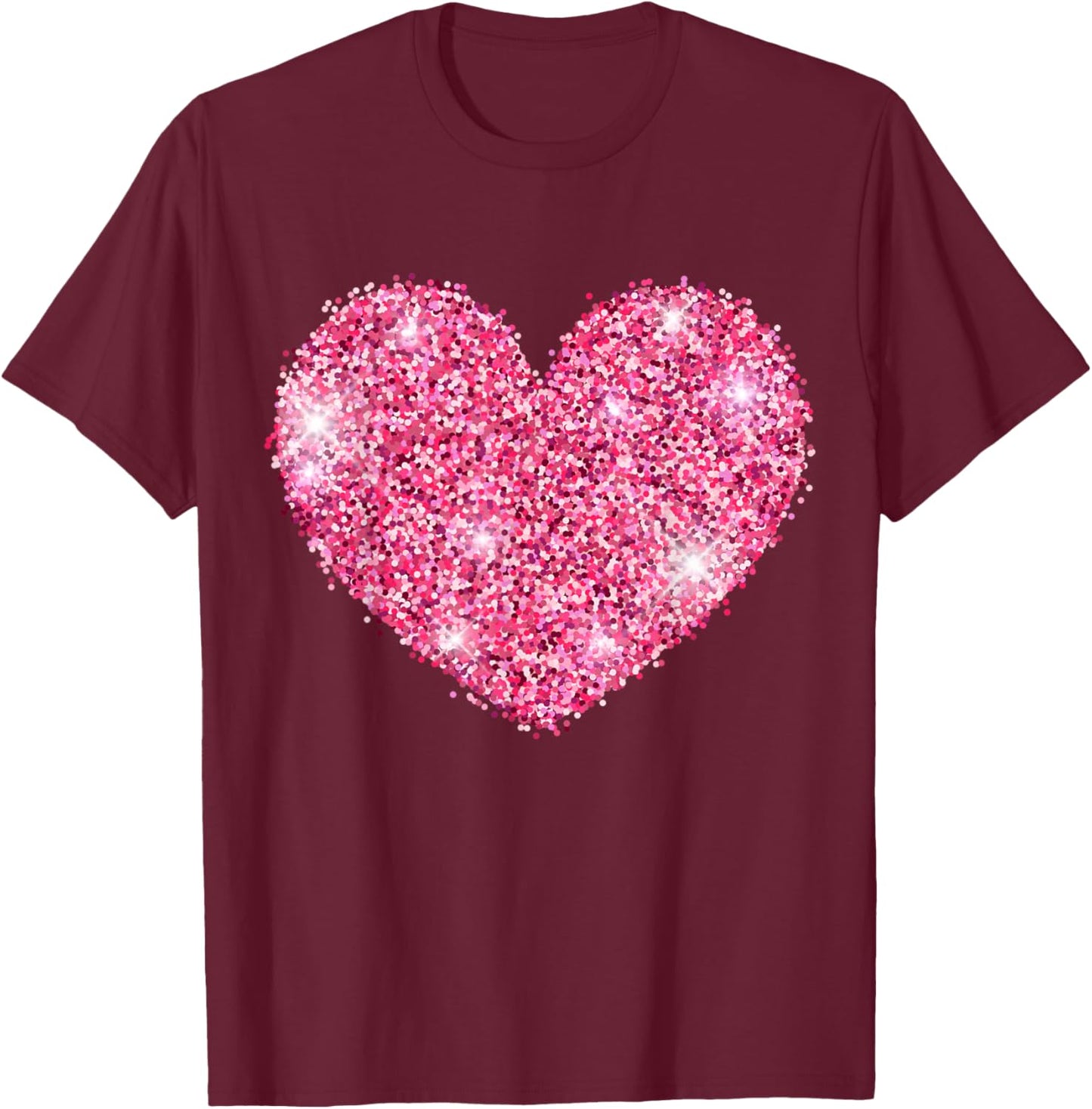Red Heart Valentine's Day Costume Love T-Shirt - T-Shirt | Maroon
