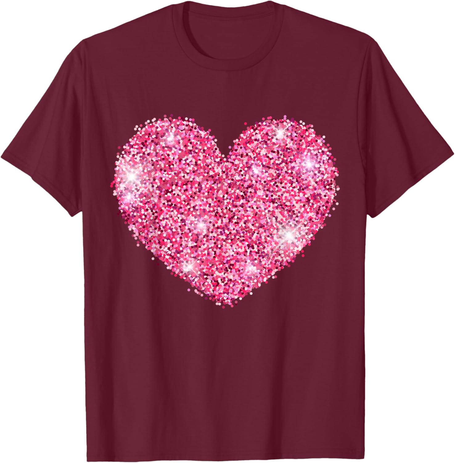 Red Heart Valentine's Day Costume Love T-Shirt - T-Shirt | Maroon