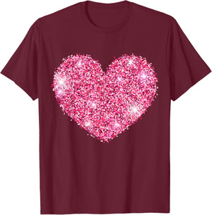 Red Heart Valentine's Day Costume Love T-Shirt - T-Shirt | Maroon