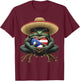 Coqui Frog Puerto Rico Taino Puerto Rican Flag Boricua T-Shirt - T-Shirt | Maroon