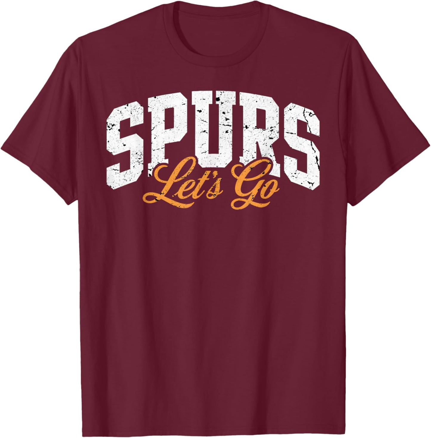 Retro Design Vintage Spurs T-Shirt - T-Shirt | Maroon