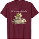 Off to Cause A Kerfuffle Frog Raccoon Goose T-Shirt - T-Shirt | Maroon