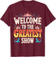 Welcome to the Greatest Show Circus Staff Crew T-Shirt - T-Shirt | Maroon