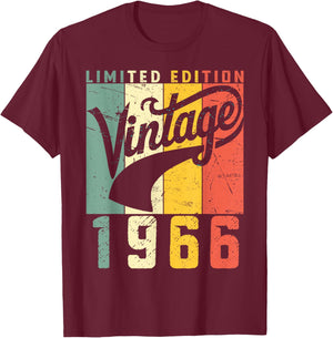 60 Years Old Legend Since 1966 Men's Women's 60th Birthday T-Shirt - T-Shirt | Maroon