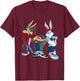 Looney Tunes Wiley, Bugs, Taz T-Shirt - T-Shirt | Maroon