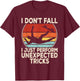 Funny Skater Skateboard Retro Skating Lover Men Boys Kids T-Shirt - T-Shirt | Maroon