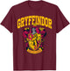 Harry Potter Gryffindor Collegiate Arch T-Shirt - T-Shirt | Maroon