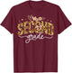 Leopard Second Grade Bow Floral Back to School Teachers Kids T-Shirt - T-Shirt | Maroon