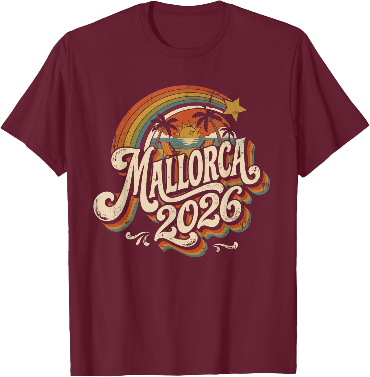 Tenue Majorque 2026 Majorque T-Shirt - T-Shirt | Maroon