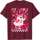 My Mom's Last Day of Chemo Ghost Breast Cancer Awareness T-Shirt - T-Shirt | Maroon