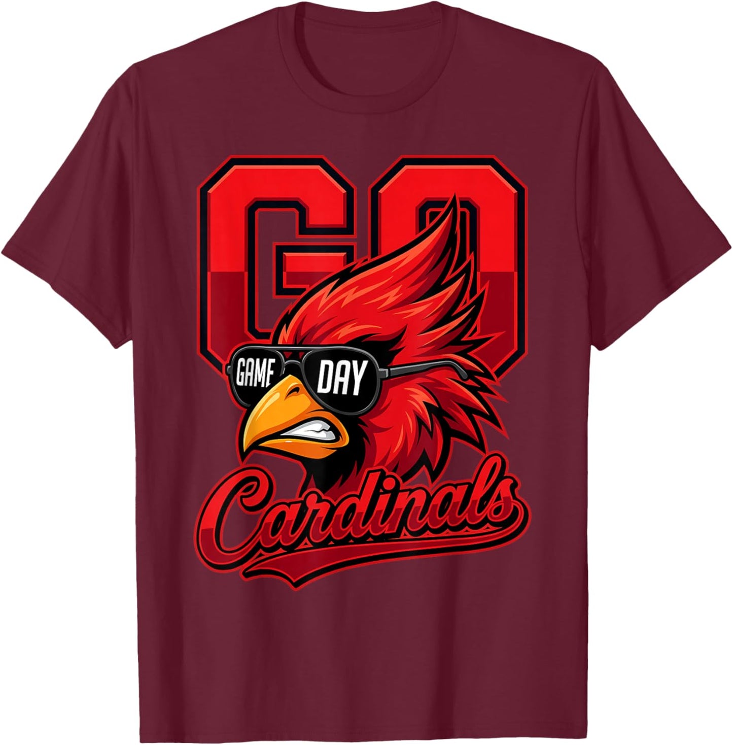 Cardinals Vintage Design Men Women Kids T-Shirt - T-Shirt | Maroon