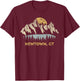 Newtown CT Mountain Sunset Sunrise T-Shirt - T-Shirt | Maroon