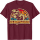 Parrotsaurus T Rex Dinosaur Parrot Saurus Family Matching T-Shirt - T-Shirt | Maroon