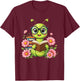 Bookworm Costume Kawaii Reading Worm for World Book Day T-Shirt - T-Shirt | Maroon