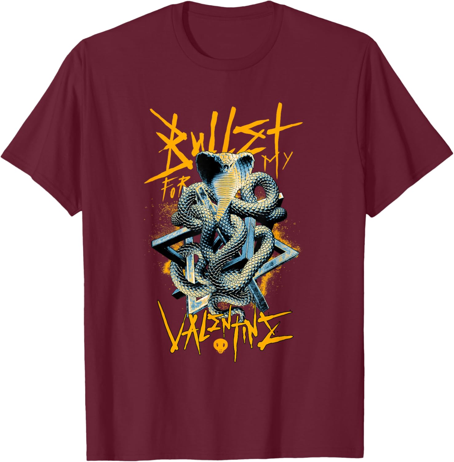 Bullet for My Valentine Snake T-Shirt - T-Shirt | Maroon