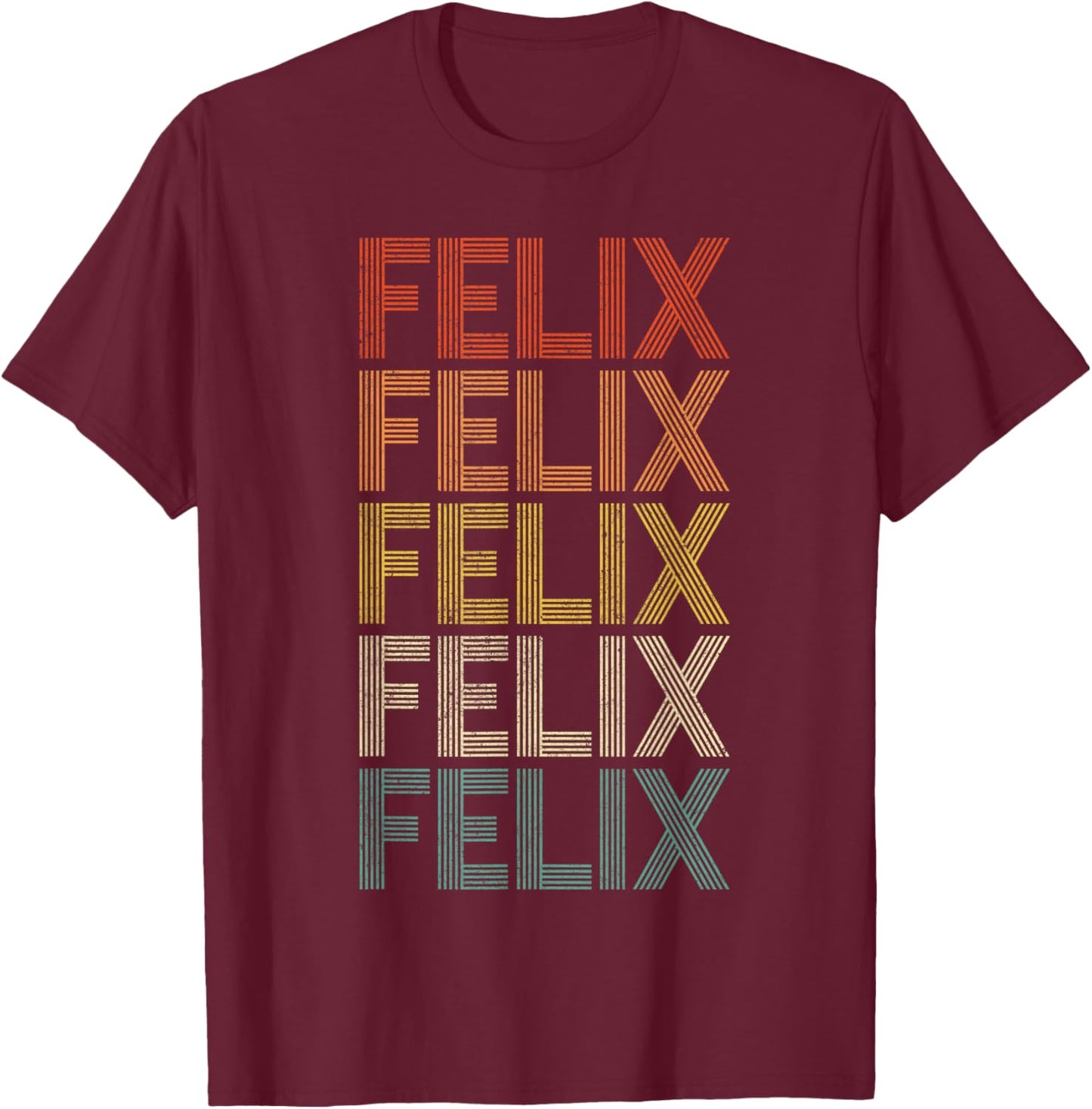 Felix Retro Vintage T-Shirt - T-Shirt | Maroon