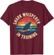Shark Whisperer in Training - Retro Marine Biology Design T-Shirt - T-Shirt | Maroon