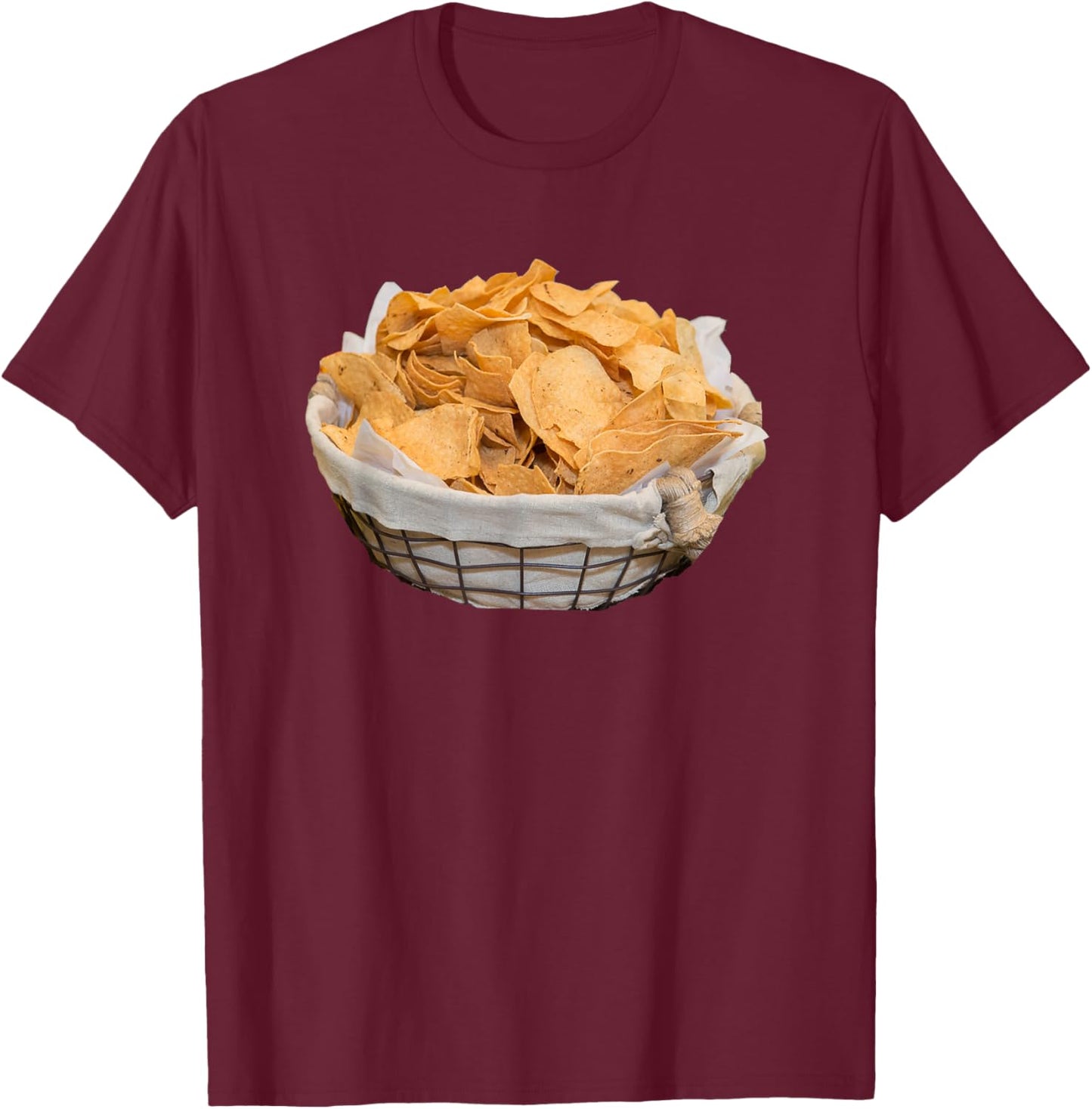Tortilla Chips Halloween Costume Crunchy Corn Chips Snack T-Shirt - T-Shirt | Maroon