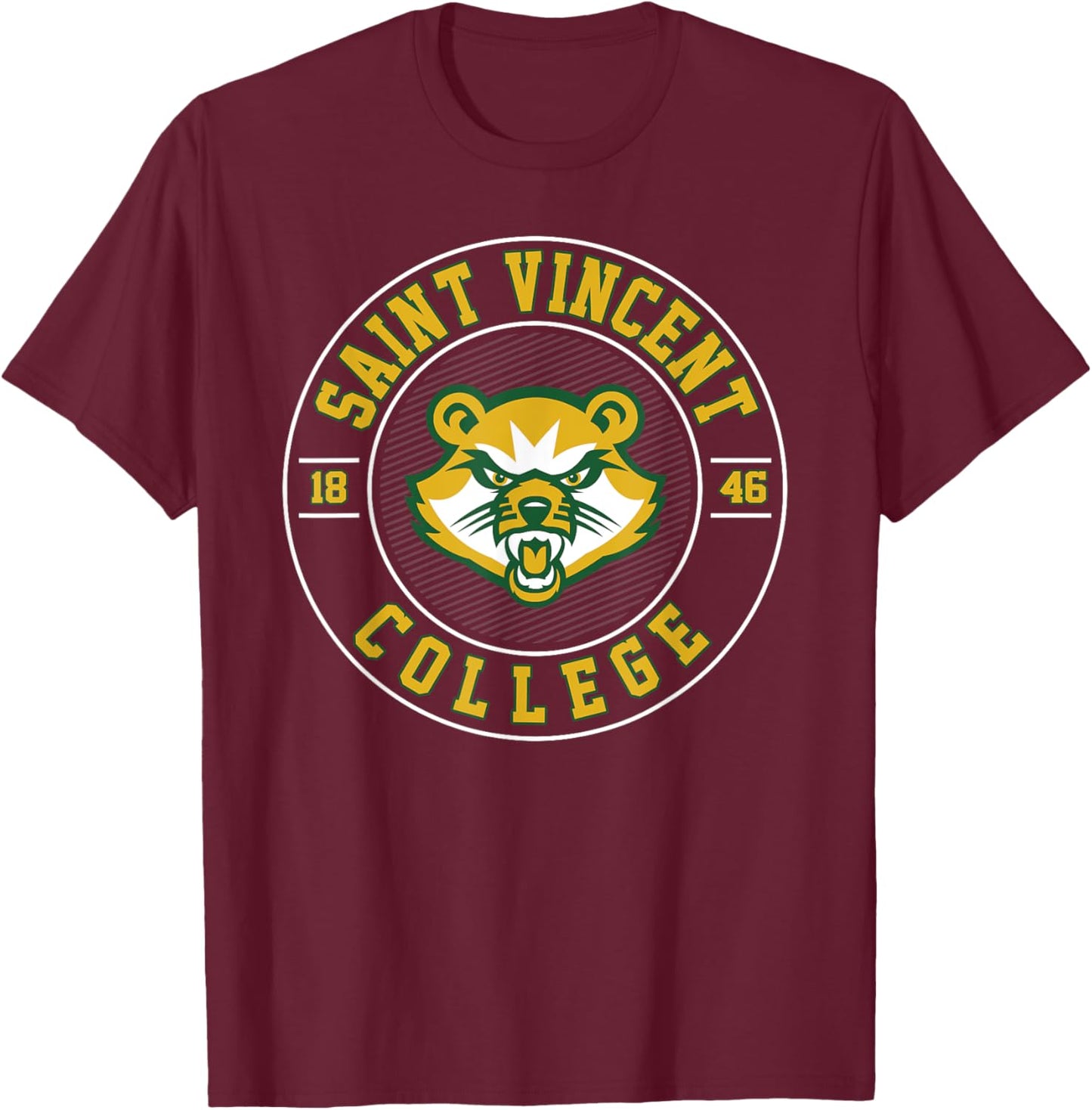 Saint College Vincent Athletics Vintage Design Men Women T-Shirt - T-Shirt | Maroon