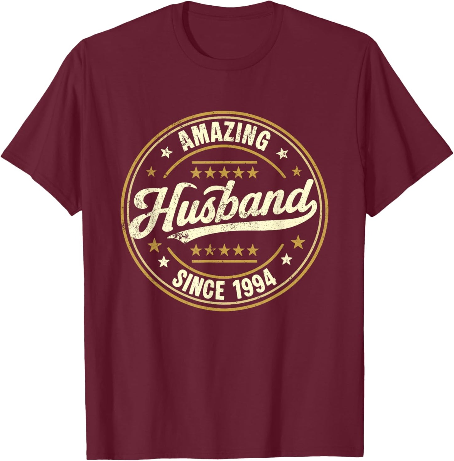 Retro Proud Amazing Husband Since 1994 32nd Anniversary T-Shirt - T-Shirt | Maroon