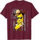 Banana Cowboy Cowgirl Country Western Novelty Funny Banana T-Shirt - T-Shirt | Maroon