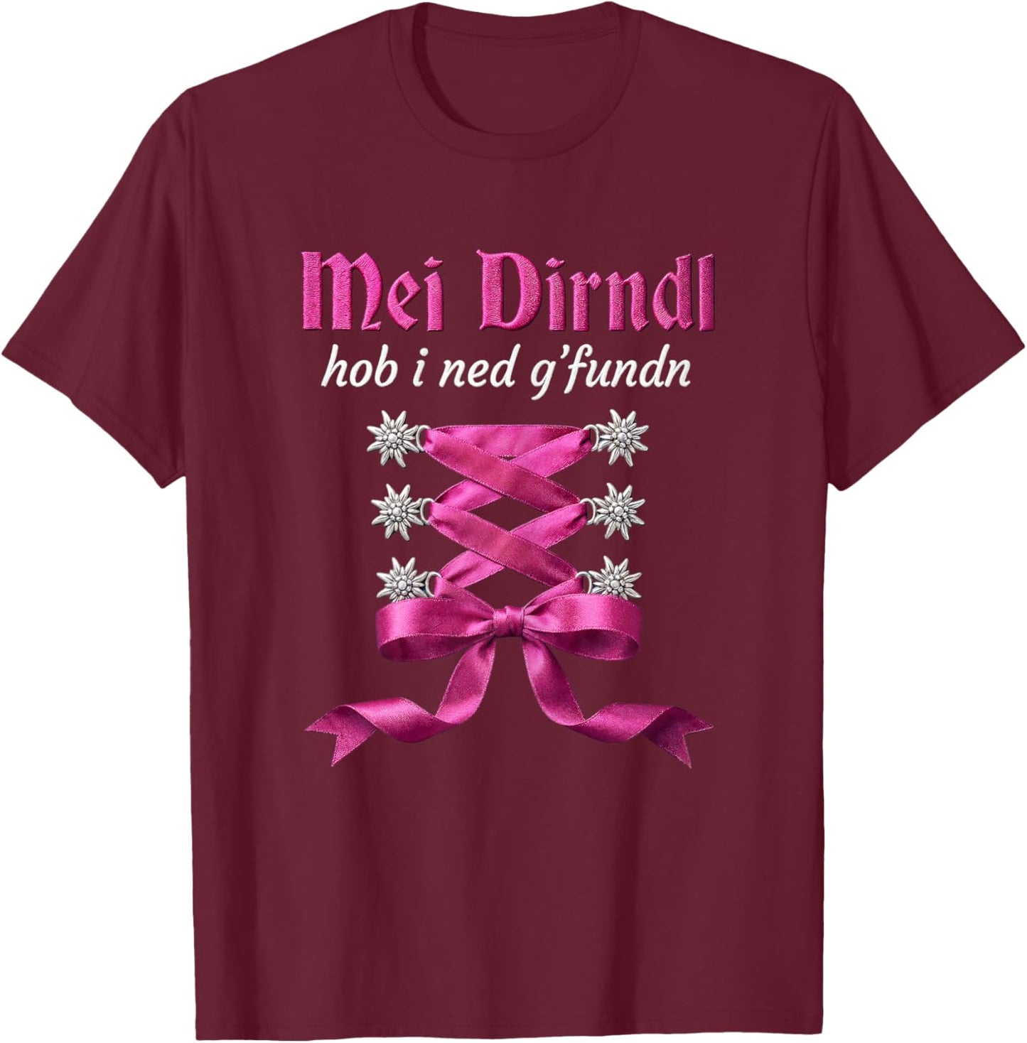Trachtenshirt Damen Trachten Passend für Oktoberfest T-Shirt - T-Shirt | Maroon