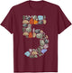 Geology Rocks 5 Years Old 5th Birthday Rock Collecting T-Shirt - T-Shirt | Maroon