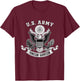 Yongsan Garrison South Korea Military Base Eagle Emblem T-Shirt - T-Shirt | Maroon