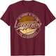 Longview TX | Texas | Vintage Distressed T-Shirt - T-Shirt | Maroon