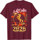 Chinese Lunar Happy New Year 2026 Year of the Zodiac Horse T-Shirt - T-Shirt | Maroon