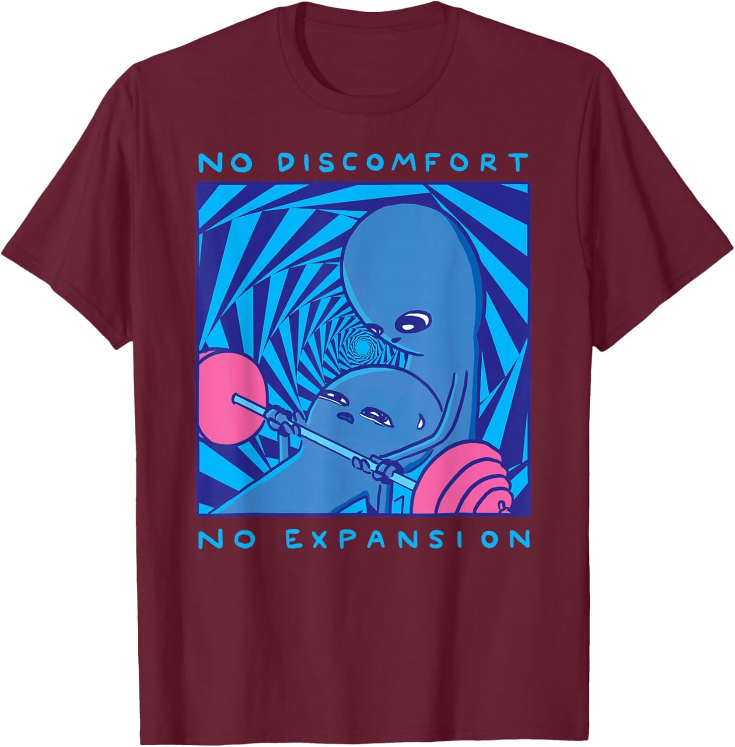 Threadless Nathan W. Pyle Strange Planet Expansion Graphic T-Shirt - T-Shirt | Maroon