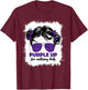 Purple Up For Military Kids Girls Month Of Military Child T-Shirt - T-Shirt | Maroon