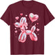Ballon d'artiste en Forme de Chien T-Shirt - T-Shirt | Maroon