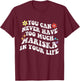 Retro Groovy You Can Never Have Too Much Mariska In Your T-Shirt - T-Shirt | Maroon