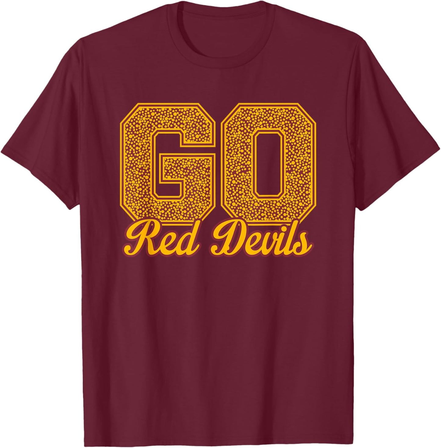 Russell Red Devils GO! School Pride T-Shirt - T-Shirt | Maroon