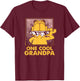 Garfield One Cool Grandpa T-Shirt - T-Shirt | Maroon