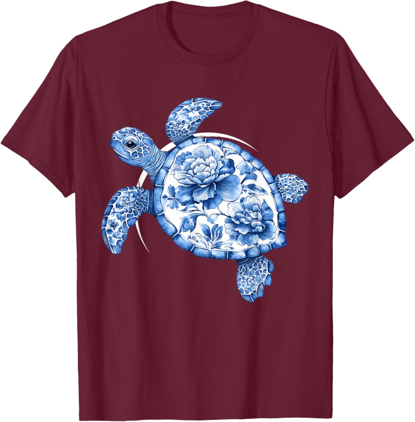 Sea Turtle Tribal Beach Hawaiian Maori Sun Love Earth Day T-Shirt - T-Shirt | Maroon