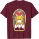 Death Note Misa Amane Stained Glass Window Portrait Anime T-Shirt - T-Shirt | Maroon