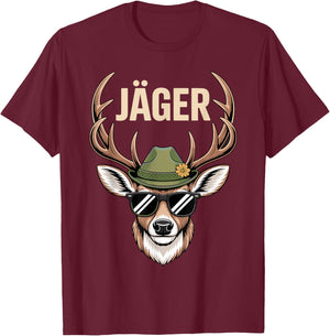 Hunter Costume Carnival Hunting T-Shirt - T-Shirt | Maroon