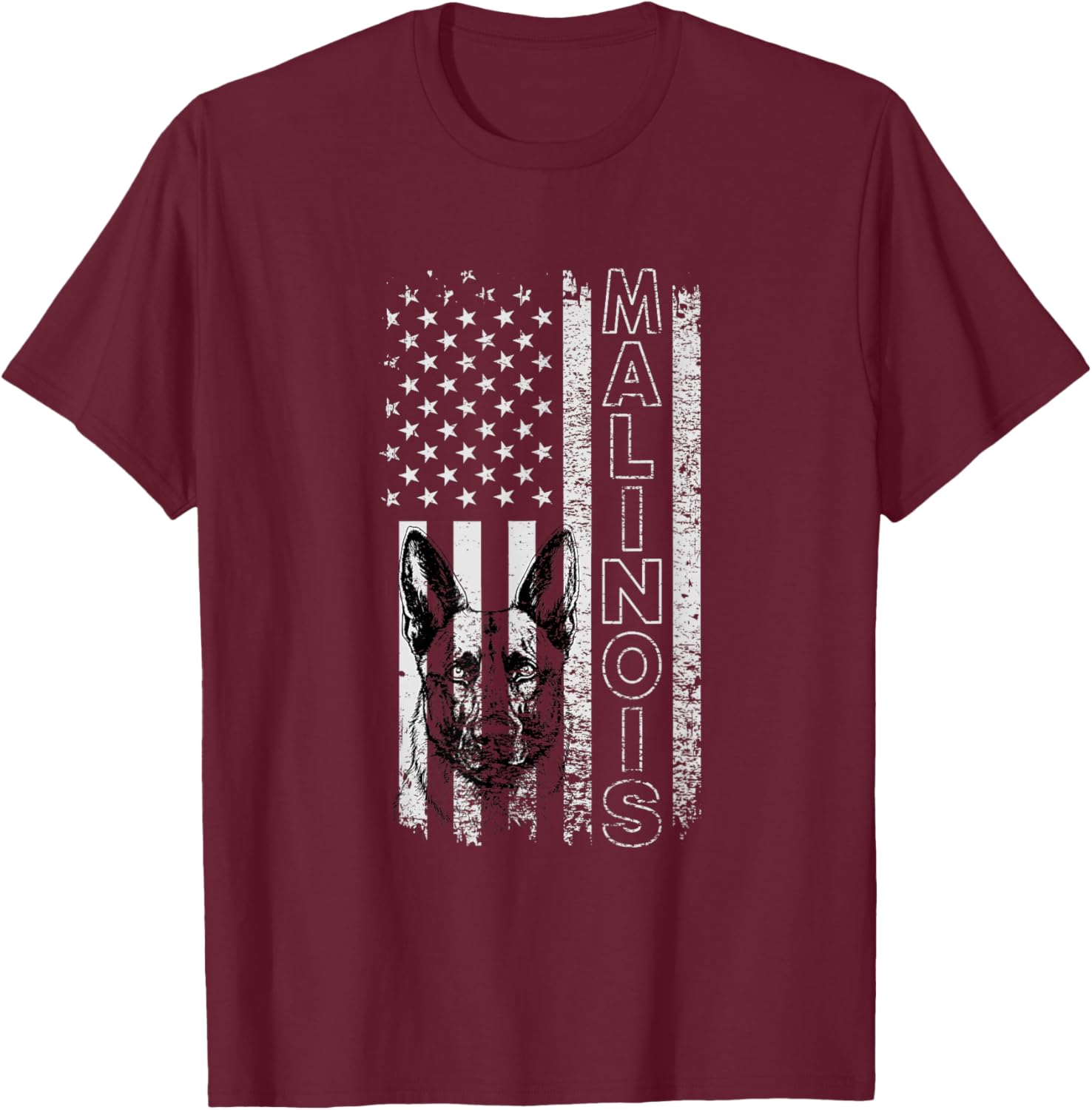 Belgian Malinois Dog Dogs Mom Dad Dog Lover Malinois T-Shirt - T-Shirt | Maroon
