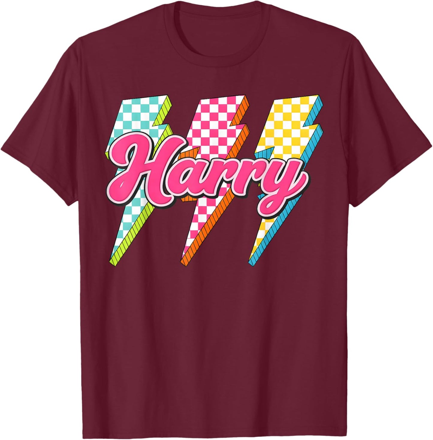Vintage Retro Harry Name Classic Gift Men Women Kids T-Shirt - T-Shirt | Maroon