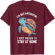 Turtle I'm Not Antisocial, I Just Prefer to Stay at Home T-Shirt - T-Shirt | Maroon