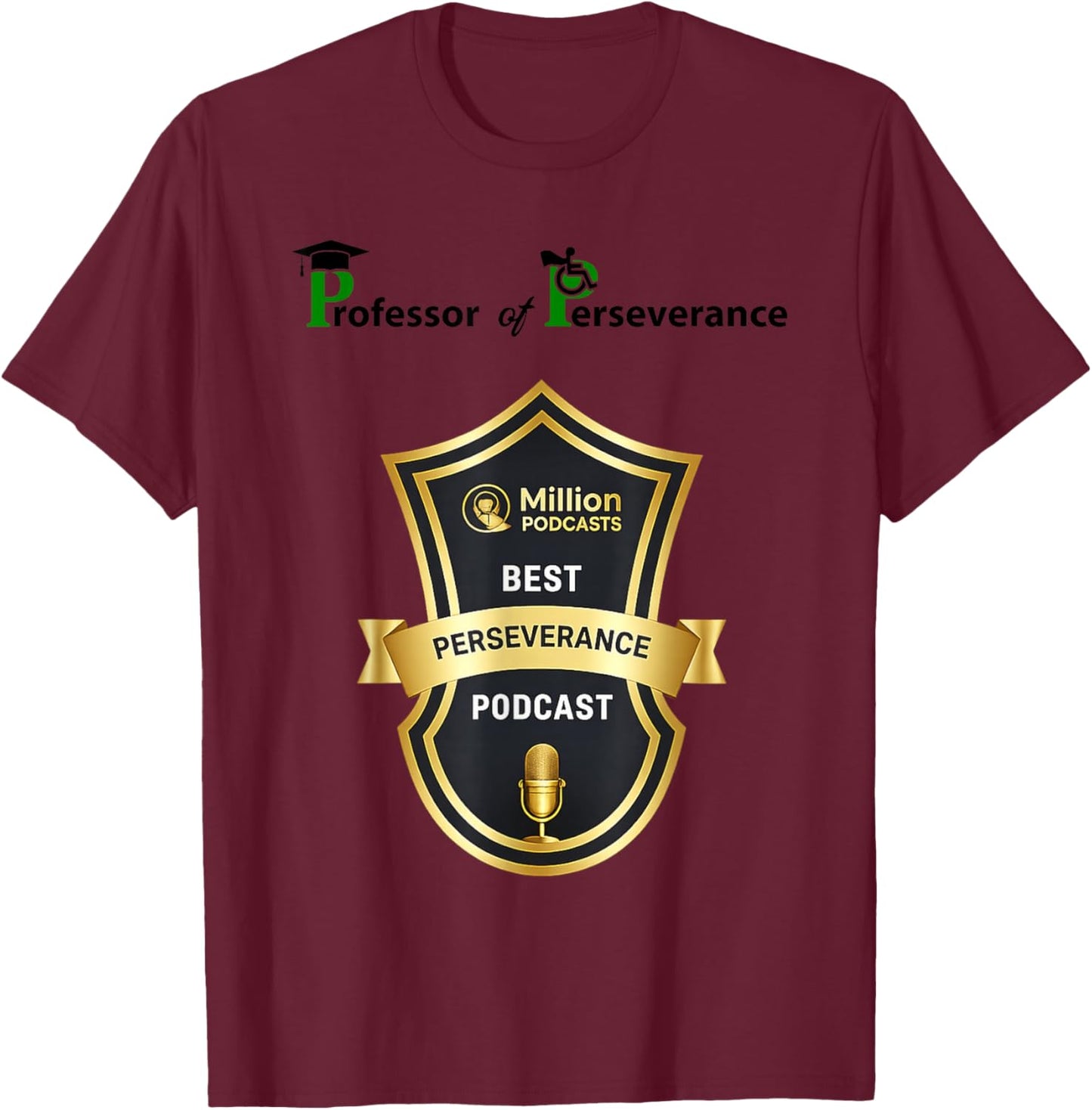 POP BearBall Perseverance Award T-Shirt - T-Shirt | Maroon