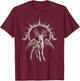 Deer Fawn Third Seeing Eye Esoteric Alt Wings Goth Aesthetic T-Shirt - T-Shirt | Maroon