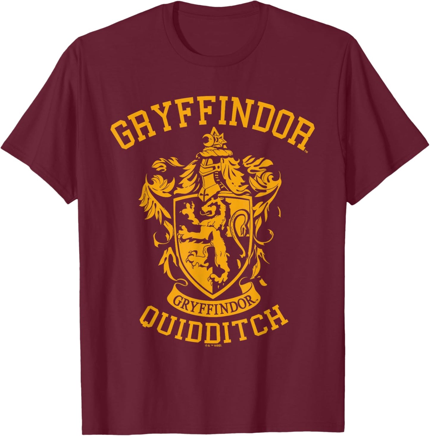Harry Potter Gryffindor Quidditch One Color T-Shirt - T-Shirt | Maroon