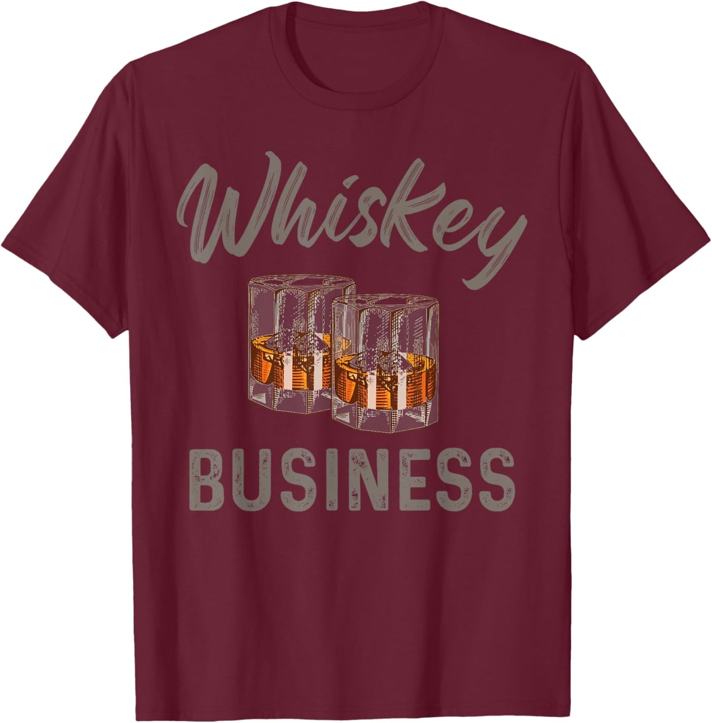 Whiskey Business Cool Drinking Lover Weekend Forecast Dad T-Shirt - T-Shirt | Maroon
